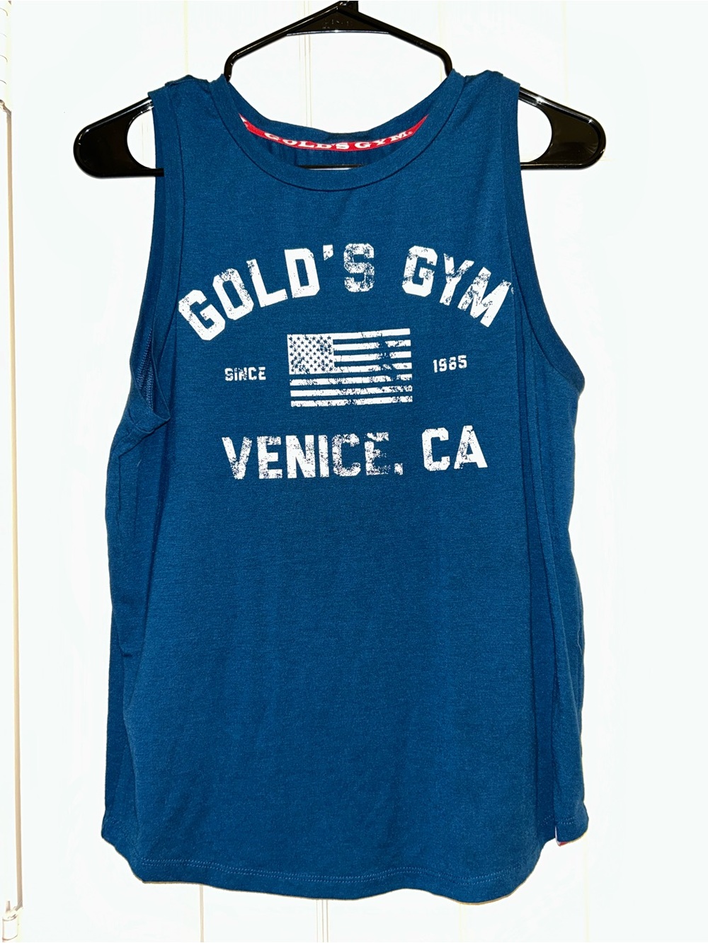 NWOT Golds Gym Advance Men's Blue Venice, CA Muscle Tank in Extra Small